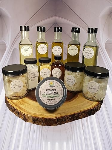 Miniatura 4 de Impresionante barra de loción, totalmente natural, hecha a mano, pura, sin perfume, barra de loción vegana.