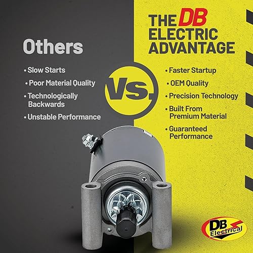 Miniatura 5 de DB Electrical Arrancador 410-21111 compatible con/repuesto para Kohler ZT Series, KT Series, Courage Twin SV840, SV830, SV820, SV810, SV740, SV735,