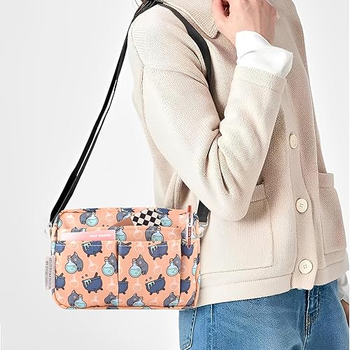 Miniatura 18 de Organizador multifuncional de cartera, bolsa de viaje impermeable con cremallera, estuche de almacenamiento de suministros de diario para cuadernos