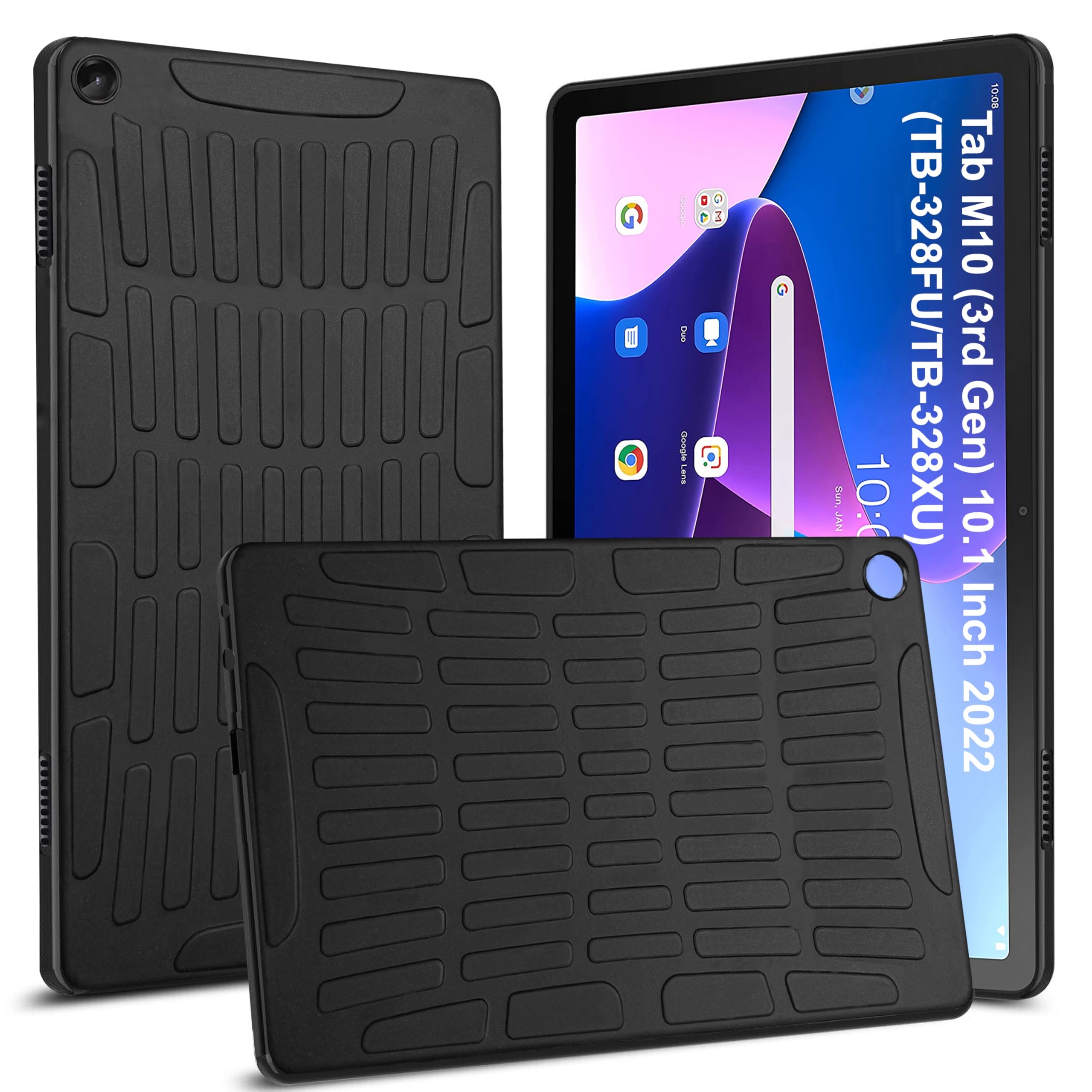 TGK Rugged Back Case Cover for Lenovo Tab M10 FHD 3rd Gen 10.1 inch TB328FU TB328XU Black (B0CLPGXP85) Amazon Price History, Amazon Price Tracker