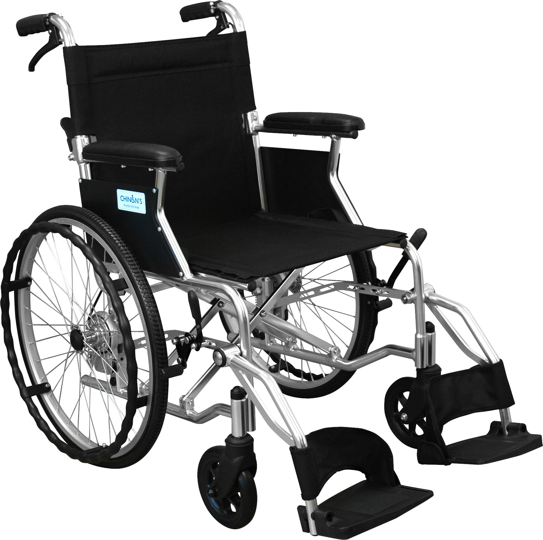 Amazon | チノンズ アルミ製自走介助兼用車いす トワニーDX ブラック 