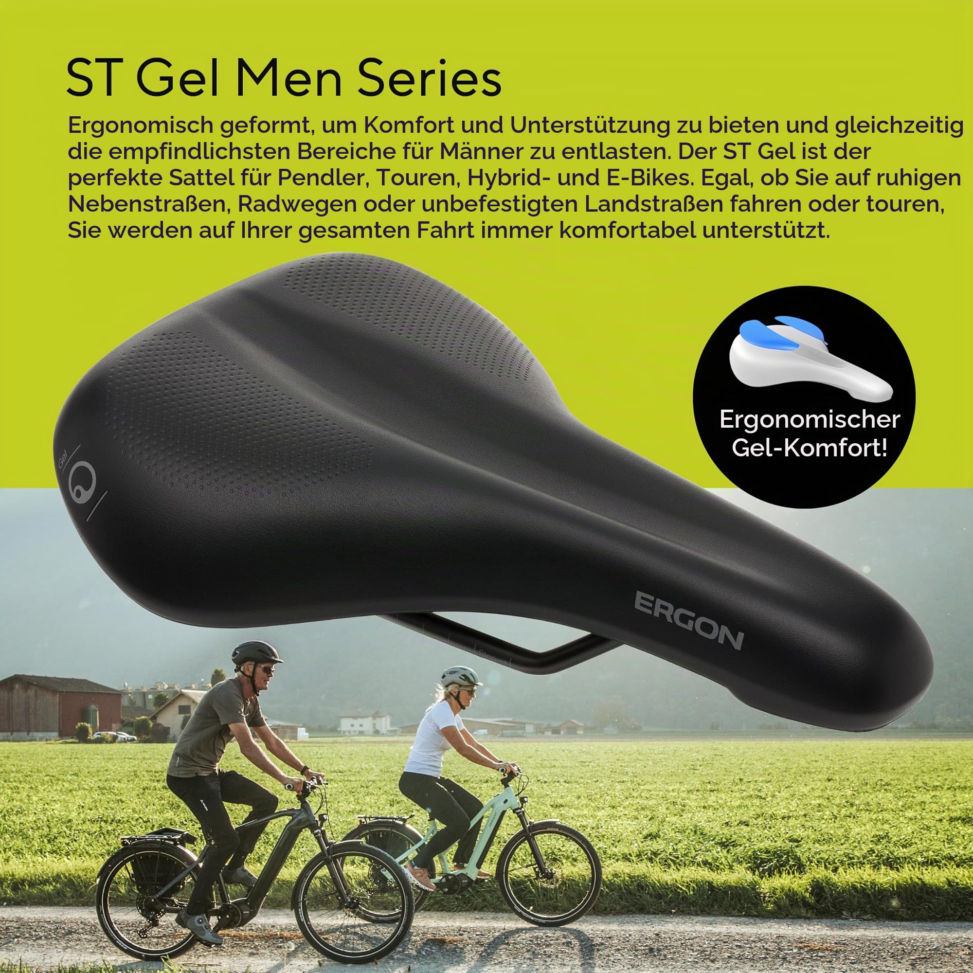 ST Gel Sattel Herren
