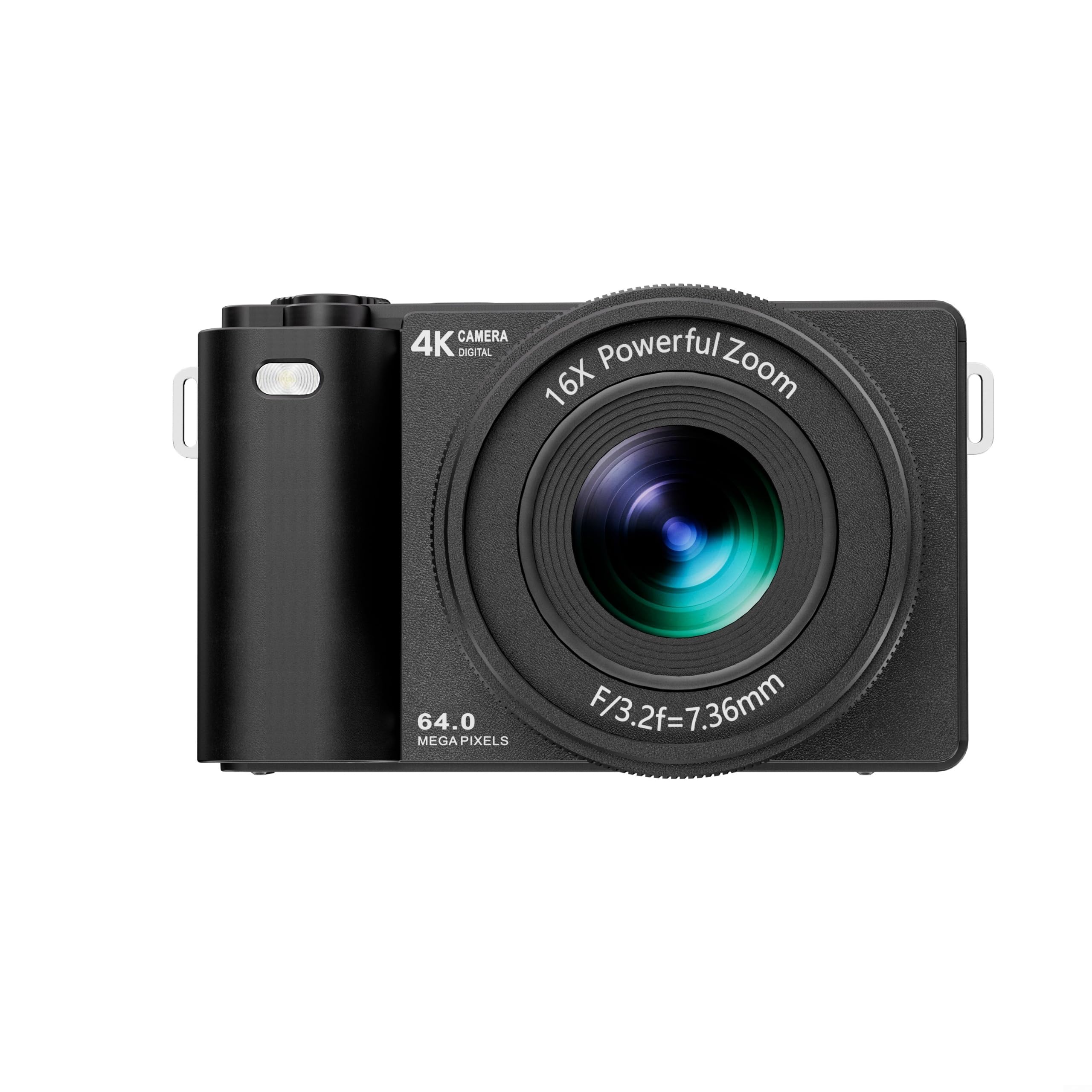 Aparat cyfrowy 64 MP karta 32 GB, 16-krotny do zoomu, aparat