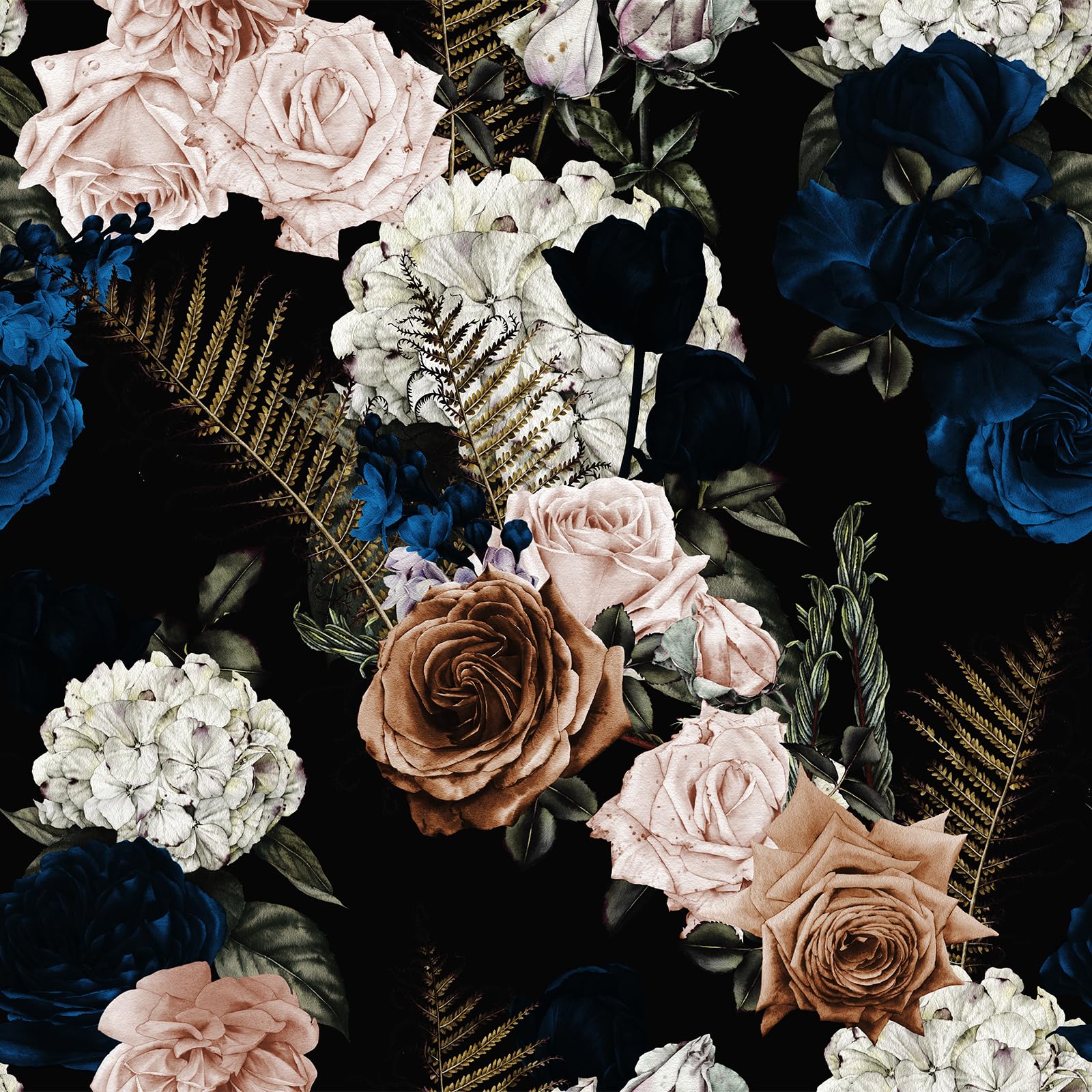 Papier peint feuille d'hortensia pour créer une chambre cosy et intimiste