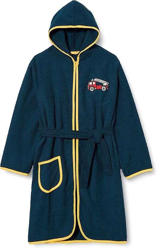 Badjas baby met geborduurd brandweerlogo
