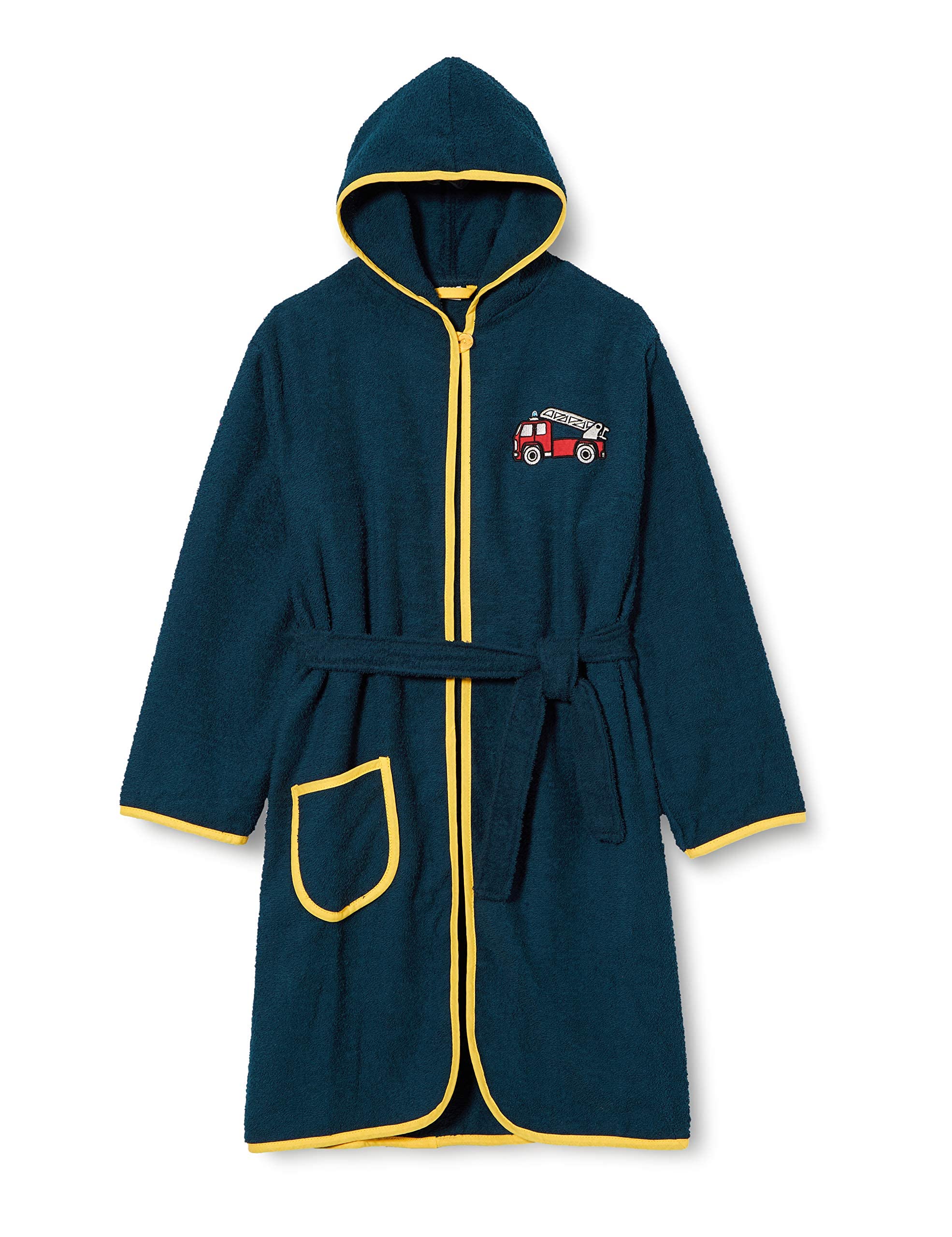 Playshoes Accappatoio In Spugna Per Bambini, Unisex - Bambini e ragazzi, Vigili Del Fuoco, 86-92