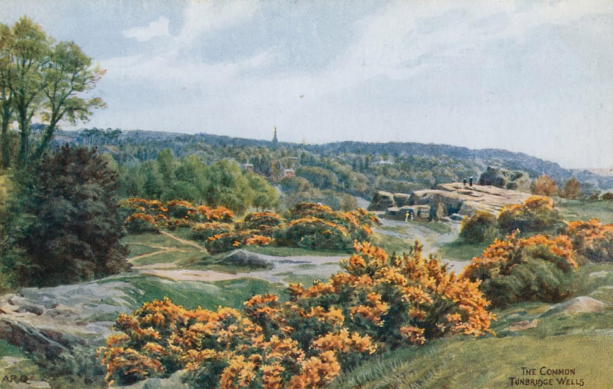 Pmefgjdpe No Frame Famous Painting Art Picture Poster Picture The Common Tunbridge Wells By Alfred Robert Quinton Colorful Art Print For Home Decor 60X90cm