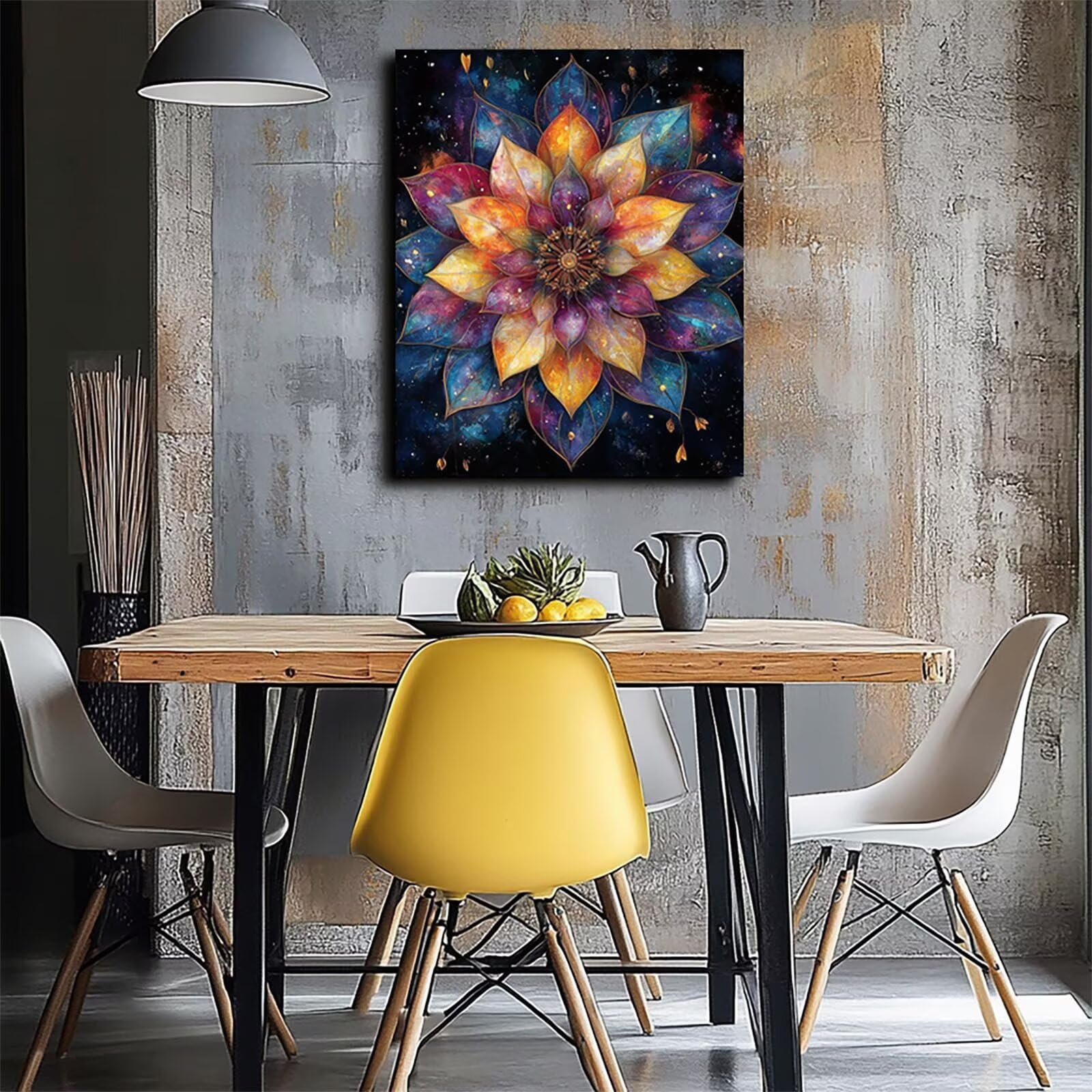 Zestaw do malowania po numerach, mandala, do malowania po numerach, dla dorosłych, kwiat dla dorosłych, zestawy płócienne z farbą akrylową i długopisami, 71 x 85 cm, zestawy rzemieślnicze dla dzieci,