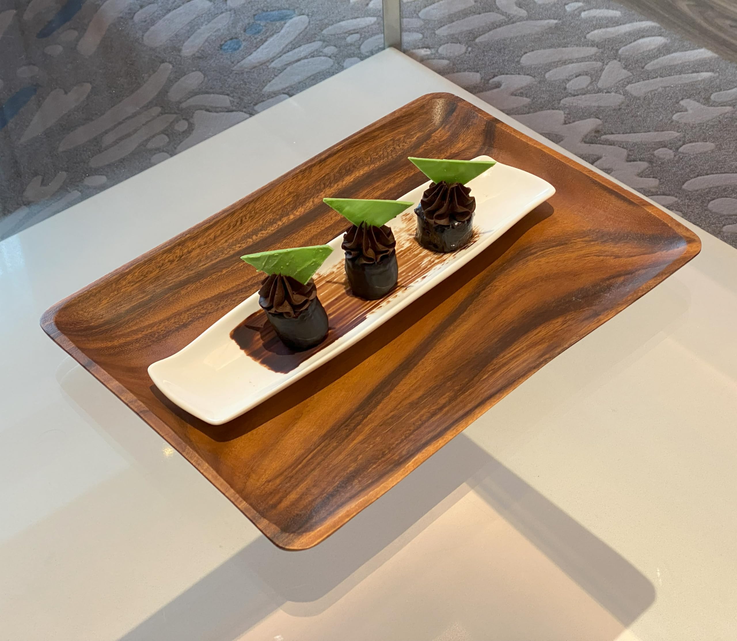 Planche De Service Ronde Pivotante KADAX 25 Cm