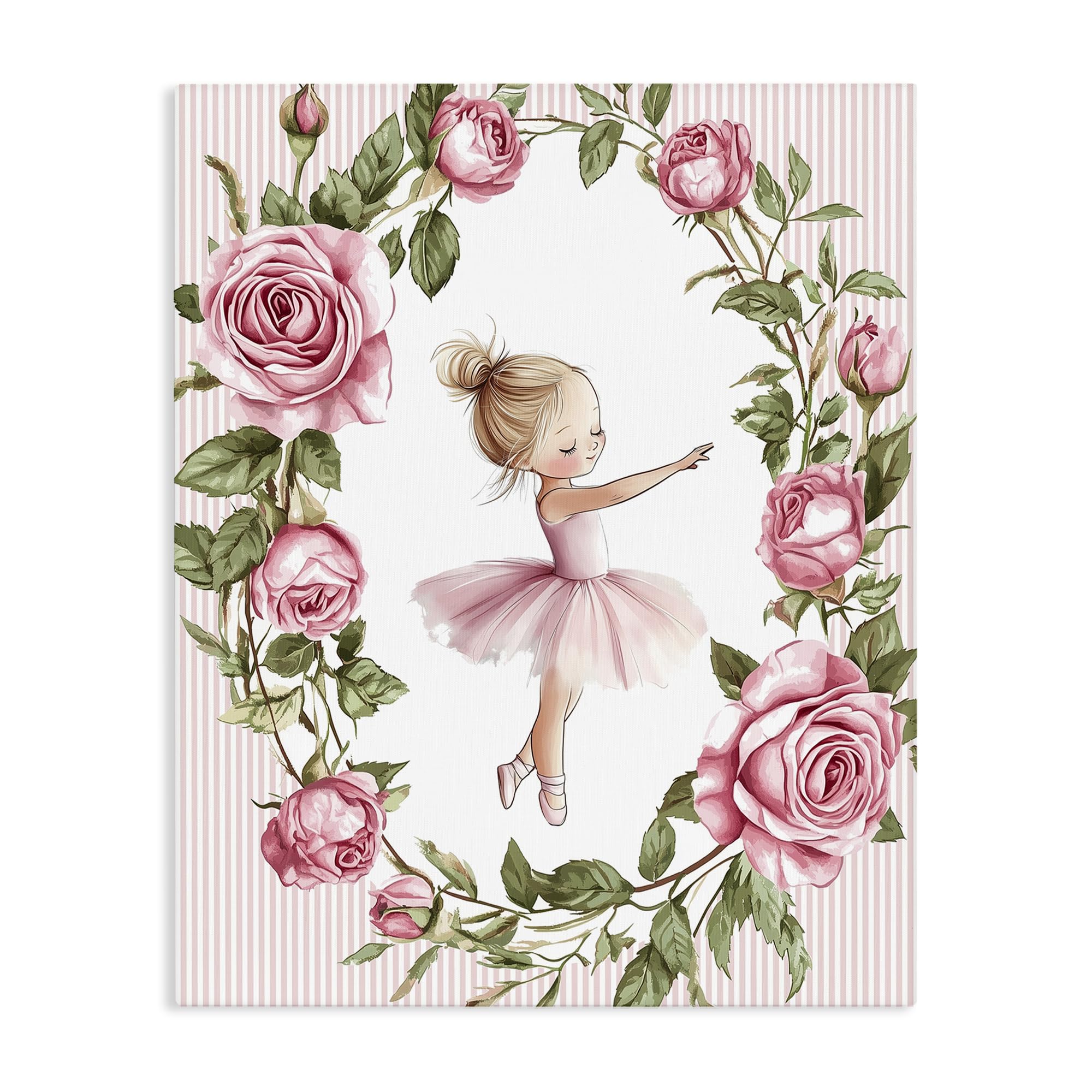 Stupell Industries Unframed 'Little Rose Dance Ballerina'| Canvas Art