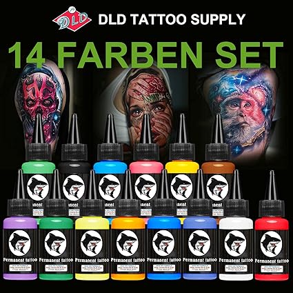 14 Pcs Professional Tattoo Ink Set 14 Colors 1oz 30ml Bottle Tattoo Pigment Kit Tattoo Body Art Makeup Pigment Amazon Co Uk Beauty 14 Pcs Professional Tattoo Ink Set 14 Colors 1oz 30ml Bottle Tattoo Pigment Kit Tattoo Body Art Makeup Pigment Amazon Co Uk Beauty