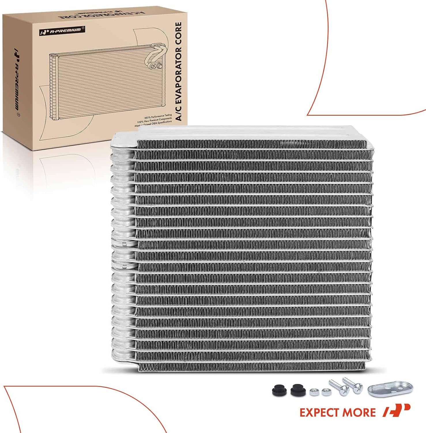 A-Premium Front AC Evaporator Core Compatible with Toyota Land Cruiser 1993-1997 4.5L & Lexus LX450 1996-1997 4.5L