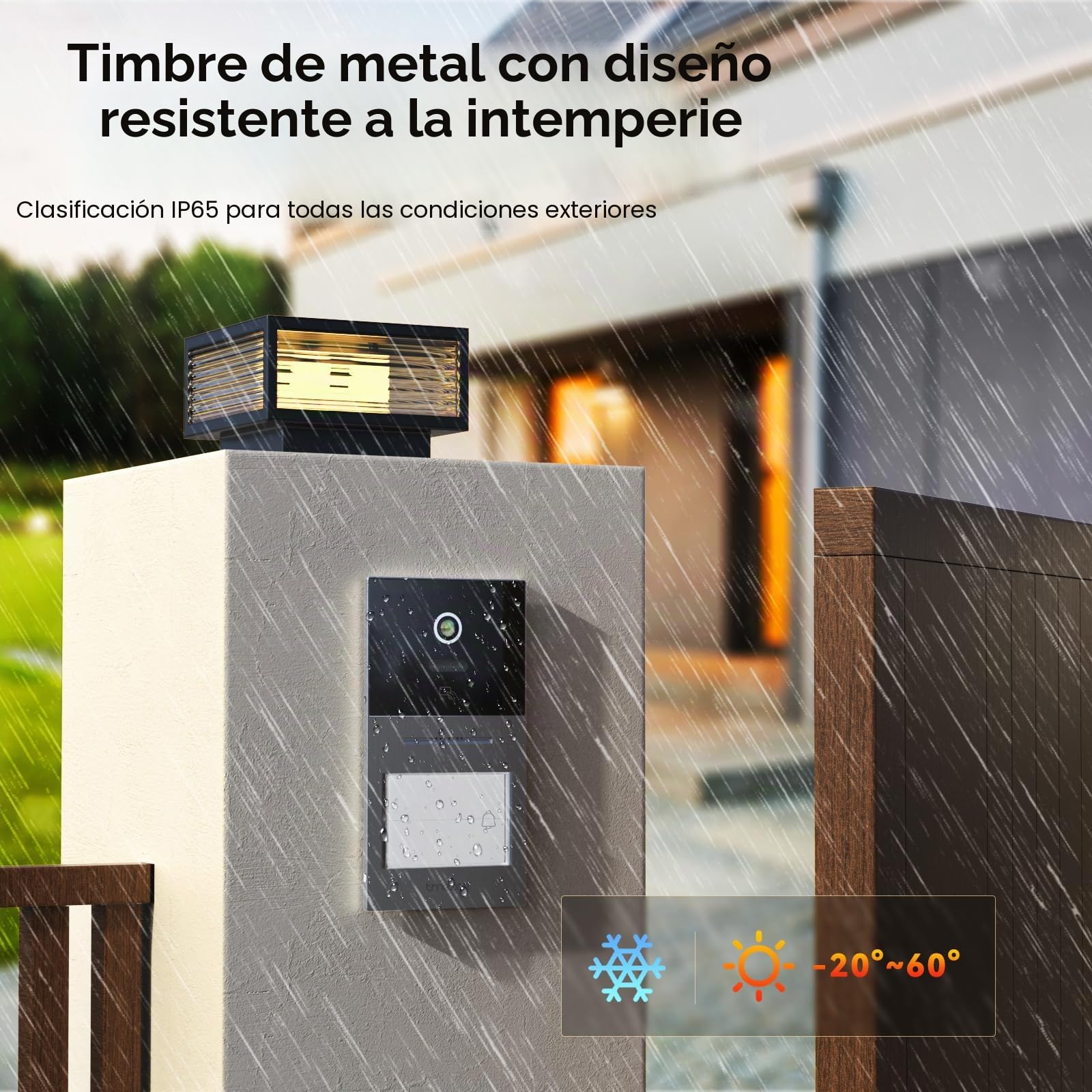TMEZON Videoportero WiFi 2 Hilos,Timbre Video Sistema Intercomunicador,Pantalla táctil IP de 7",Timbre Metálico de 1080P con Cámara,detección de Movimiento Humano,Desbloqueo por App/Tarjeta RFID