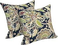 Vista 190 de LVTXIII - Juego de fundas para cojines de sofá, patio o sillón de exteriores, cuadradas y decorativas, 2 unidades de 16" x 16", sin relleno