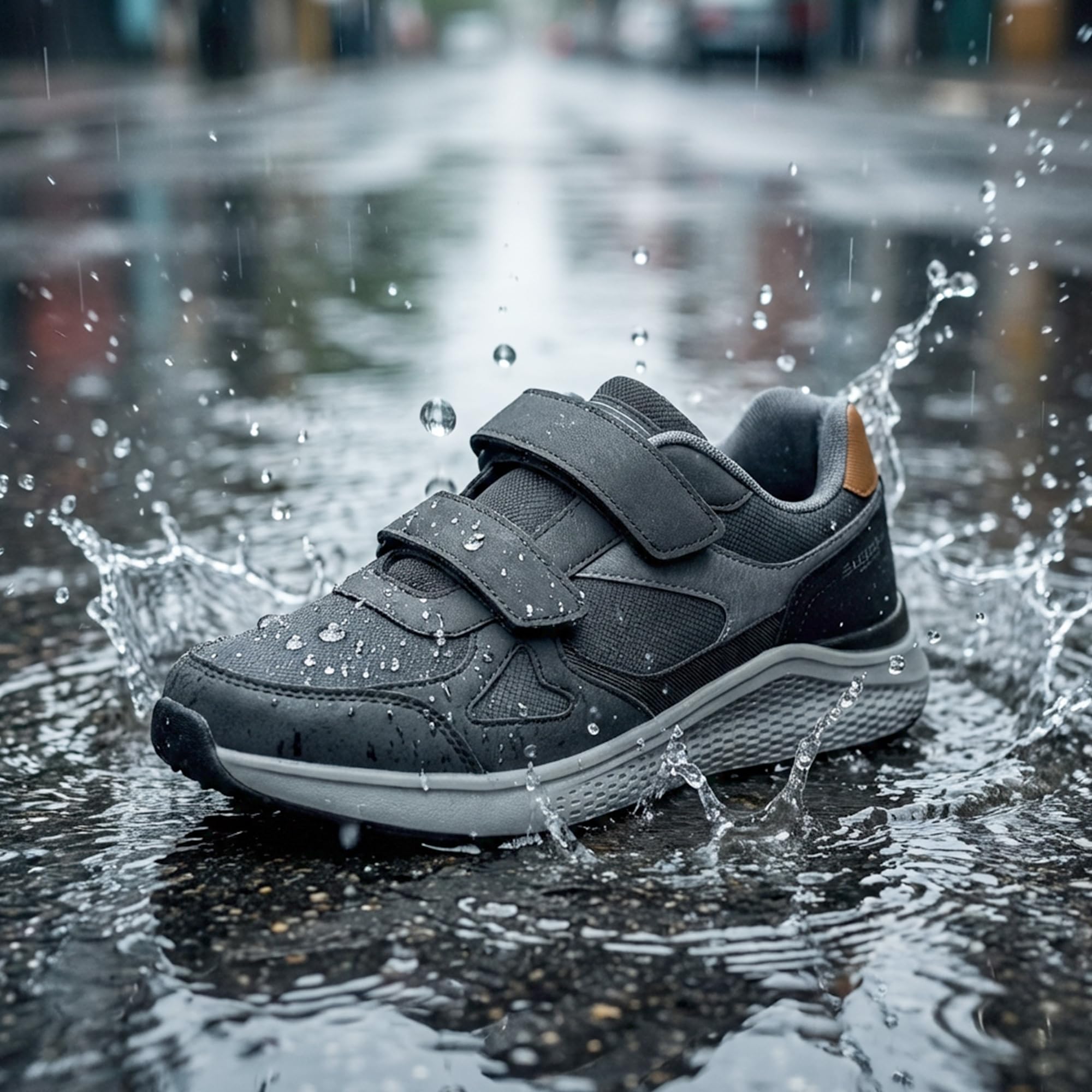 Męskie trampki z zapięciem na rzep amortyzowane buty do biegania lekkie buty sportowe oddychające buty do biegania na ulicę Ortopedyczne buty outdoorowe