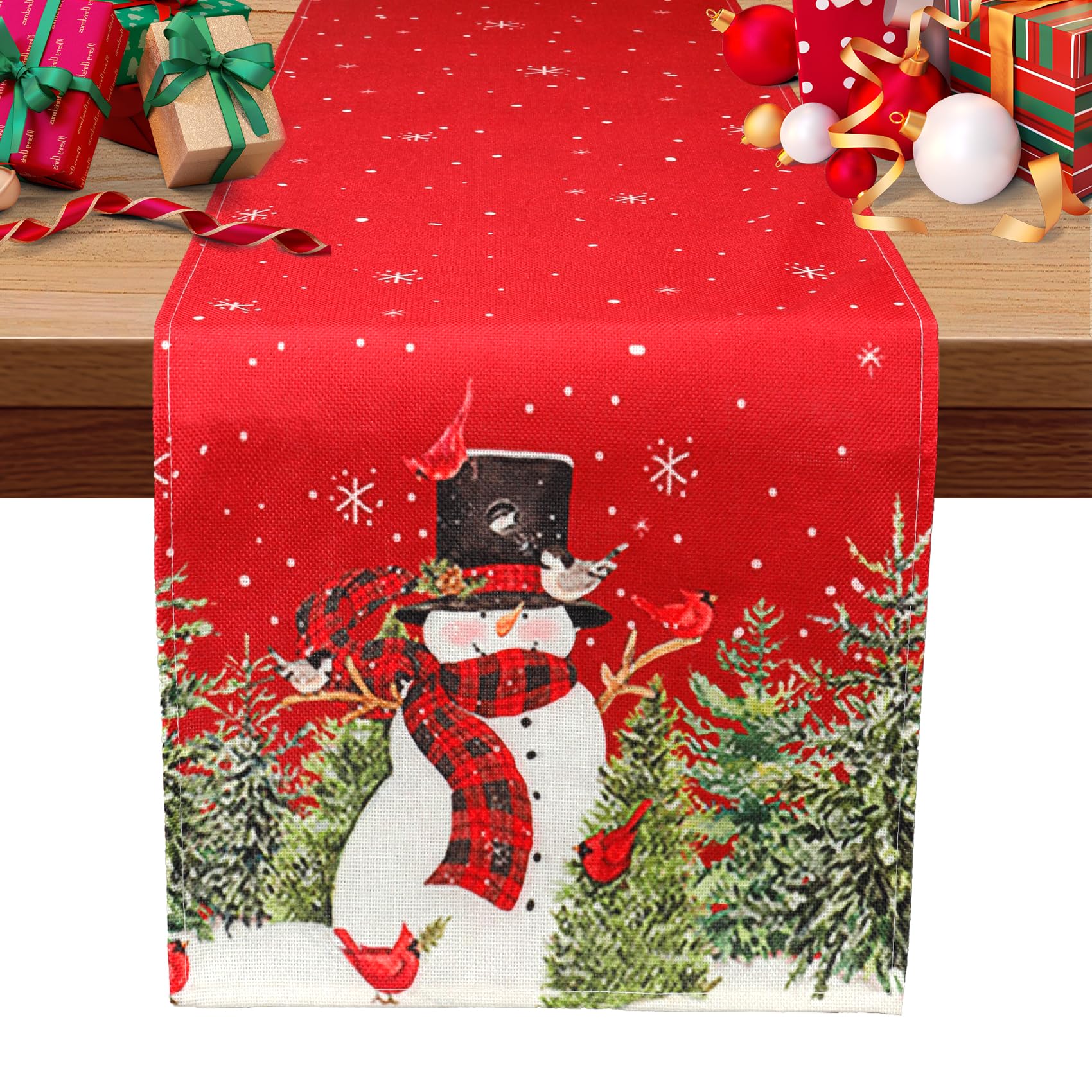 Amazon.com: Christmas Table Runner, Christmas Decorations, Christmas ...