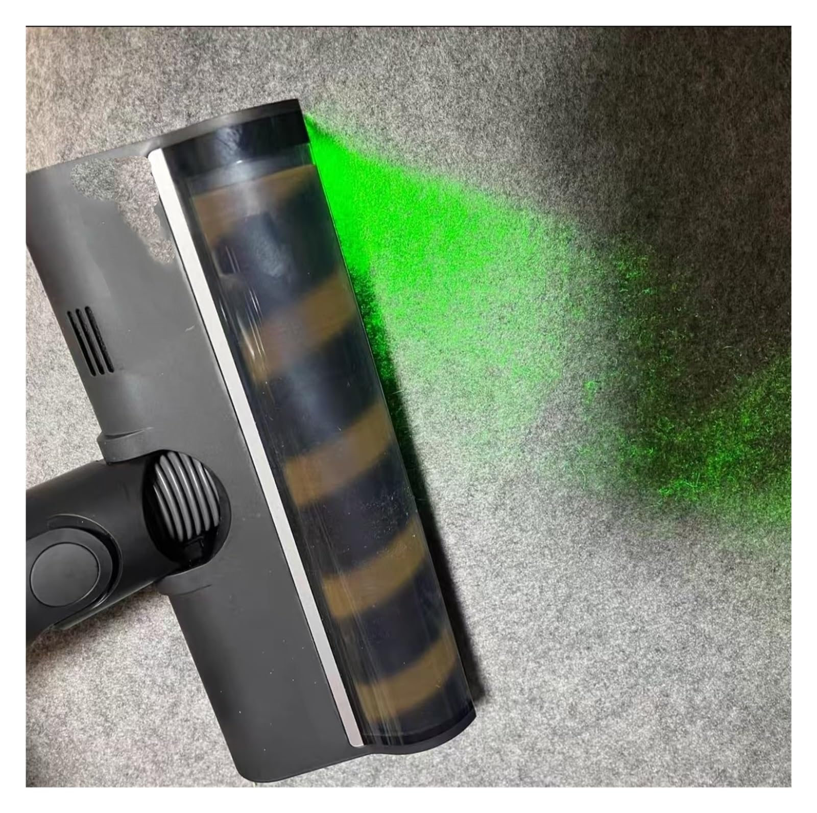 YHNNH Cepillo De Rodillo con LED Verde For Suelos, Compatible con Dreame V12S, V16S, V11, V12, T10, T20, T30, T20pro, T30NEO, V16 Y V12pro. Cabezal De Cepillo Suave For Suelos con Terciopelo.
