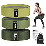 KANGFITER Non-Slip Fabric Resistance Bands for Working Out, Loop Exercise Bands for Booty Leg, Butt, Glute, Stretch Workout Bands for Women & Men, Hip Elastic Bands for Home Gym Fitness, Yoga, Pilates