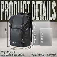 Amazon.com: HIMZ WARRIOR Black Mens Backpack for Work Laptop