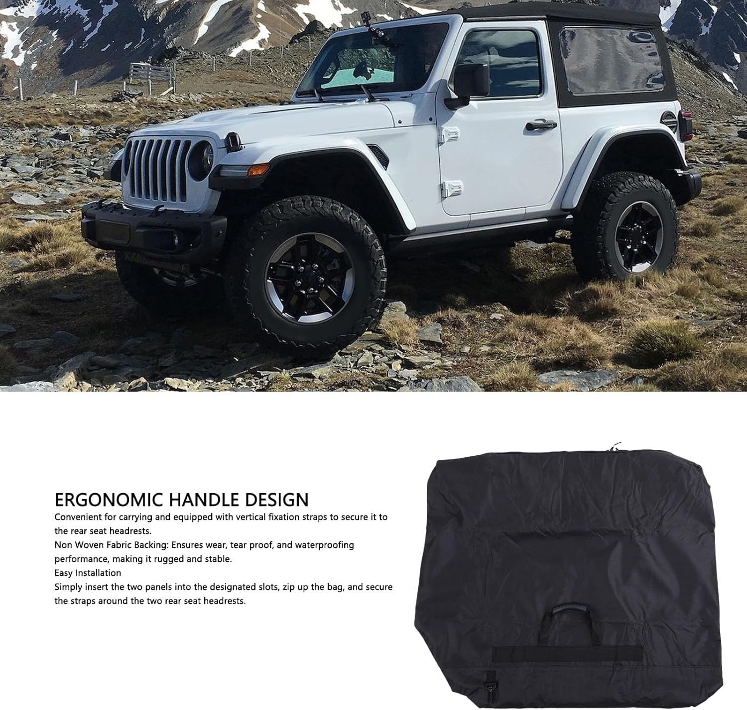 Hard Top Storage Bag Waterproofing Hardtop Roof Panel Storage Case Replacement for JK JKU JL JLU Sports Sahara