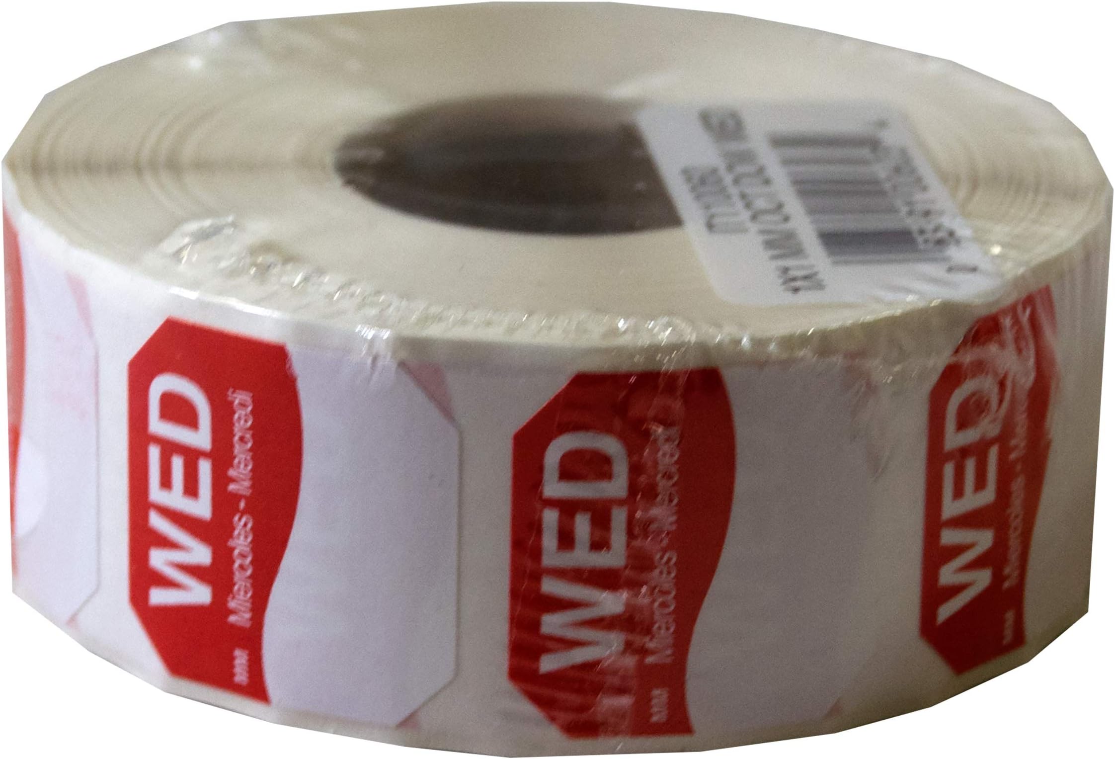 DayMark Day of The Week 1" x 1" Removable Label, WED (Roll of 1,000)