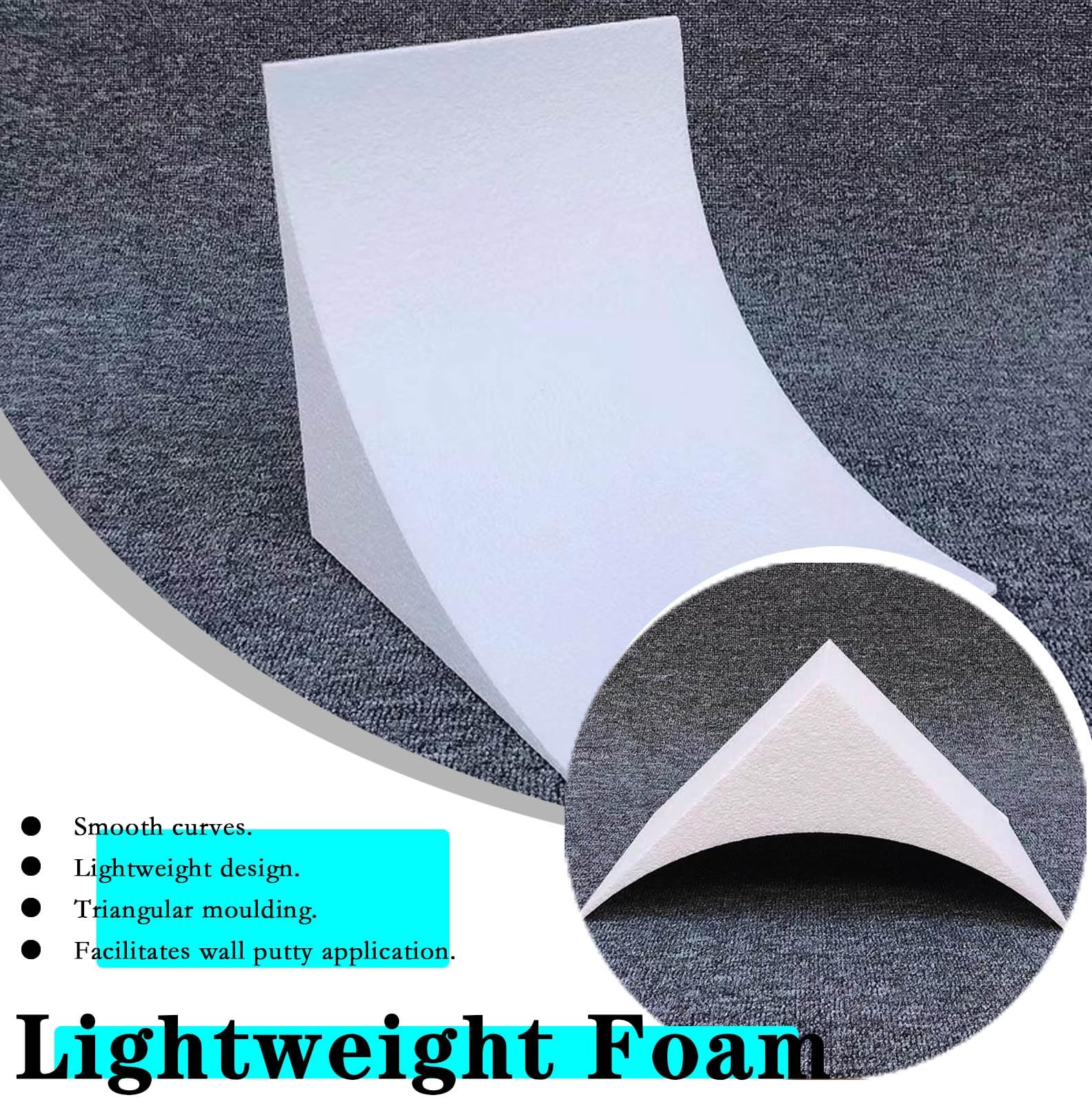 Kit de Arco para Puerta Kit de Arco de Esquina Semicircular, Moldura Curva para Arquitrabe de Puerta de Sala de Estar, Adornos Circulares de Espuma para Arco de Puerta(9.8x9.8x9.8"(25x25x25cm))