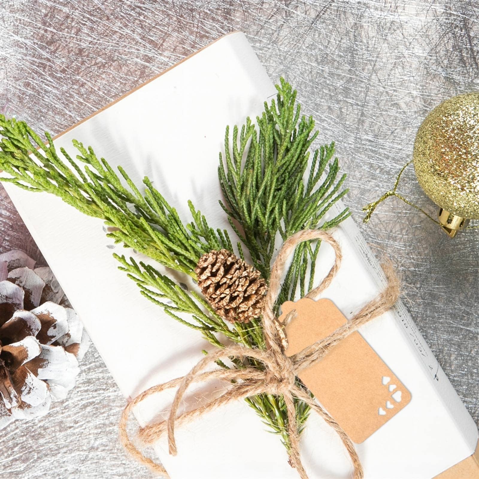 Etichette Carta Kraft A Cuore JijAcraft - 100 Pezzi + 20m Spago Iuta | Per Regali, Matrimoni E San Valentino - Foto 9