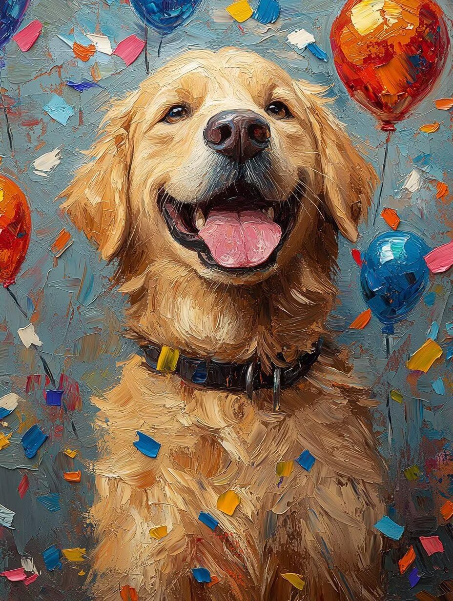 Malen Nach Zahlen Erwachsene Hund DIY Malen Nach Zahlen 60x90cm Z-DB35M