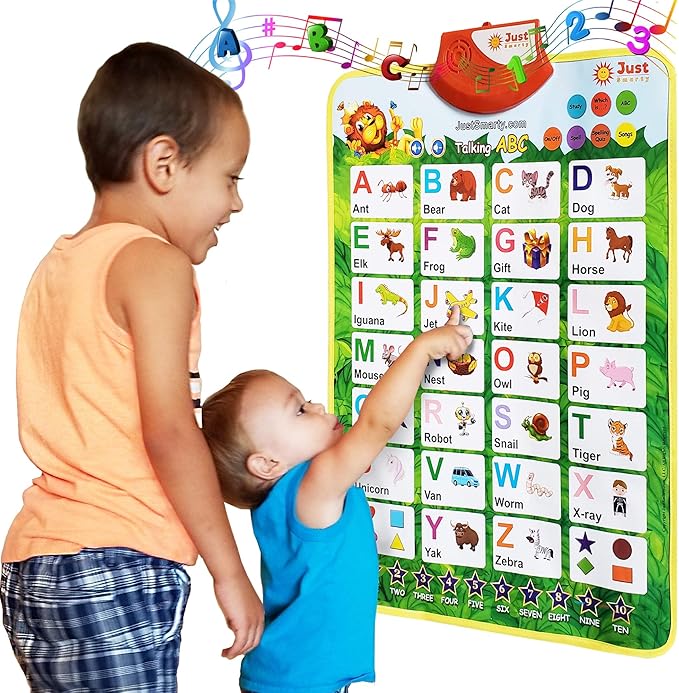 Just Smarty Interactive Alphabet Wall Chart for Toddlers 24 Learn