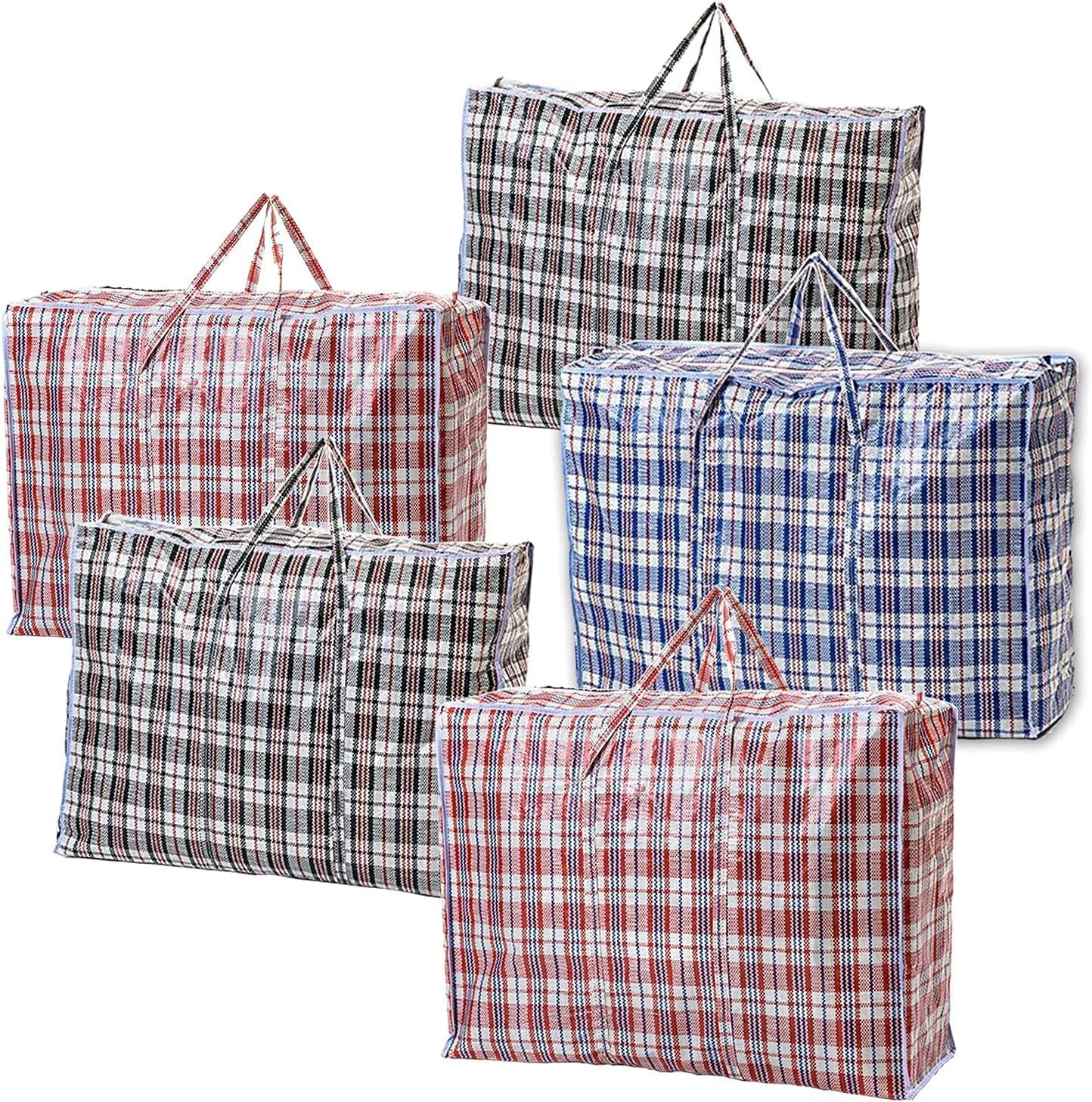 1ABOVE 5 PACKS MEDIUM Strong Laundry,Shopping, Storage, Reusable Store, Cloth, Moving, Waterproof
