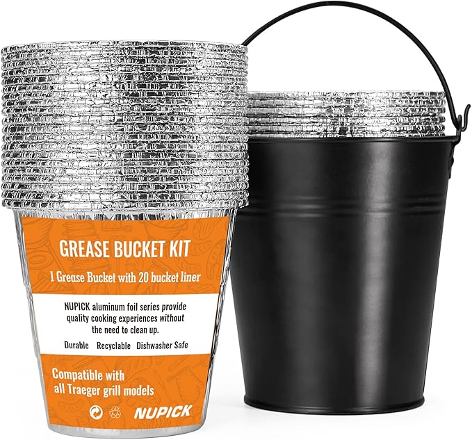 NUPICK 20Pack Grease Bucket Liner & 1Pack Grease Bucket