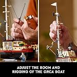 LEGO Ideas Ensemble Jaws - Kit Diorama pour Fans du Film Classique - Jouet Requin - Souvenir de Film pour Adultes - Comprend le Bateau Orca et les Minifigurines de Chief Brody, Hooper et Quint - 21350