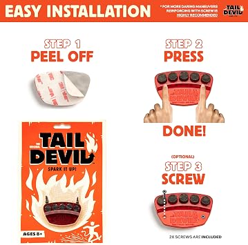 Tail Devil Skateboard Spark Plate - Sparks for Your Skateboard, Ultimate Skateboarder's Accessory, A Tail Plate Attachment for Cool Sparking Effect