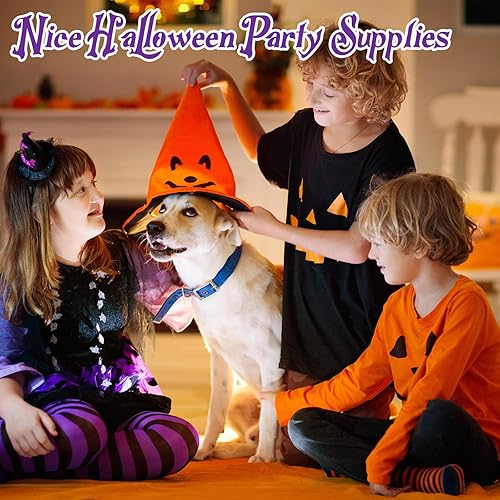 Miniatura 6 de Amylove Mantel redondo de plástico, desechable, de plástico, impermeable, decorativo, para Halloween, Acción de Gracias, Navidad (naranja, negro,