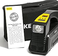 Vista 3 de Kensun AC/DC Digital Tire Inflator for Car 12V DC and Home 110V AC Rapid Performance Portable Air Compressor Pump for Car, Bicycle, Motorcycle
