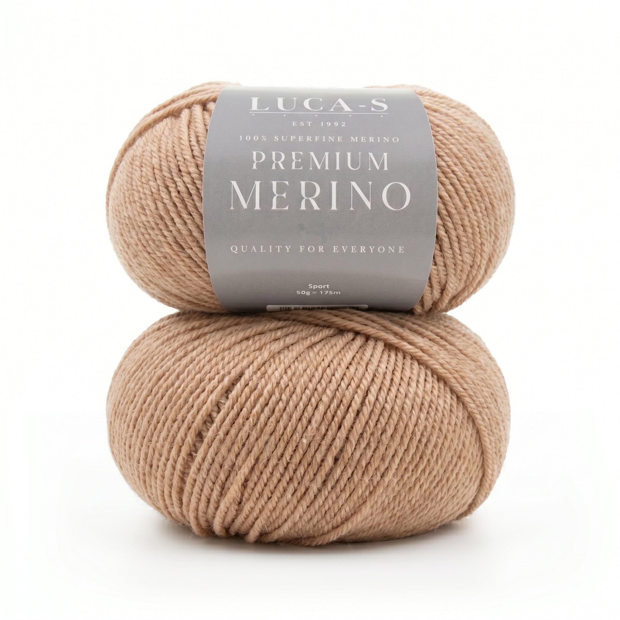 Premium Merino Yarn 4Ply Wool, Set of 2 Superwash Baby Merino - 100% Pure Extra Fine Merino Knitting Crochet Wools 50G Ball