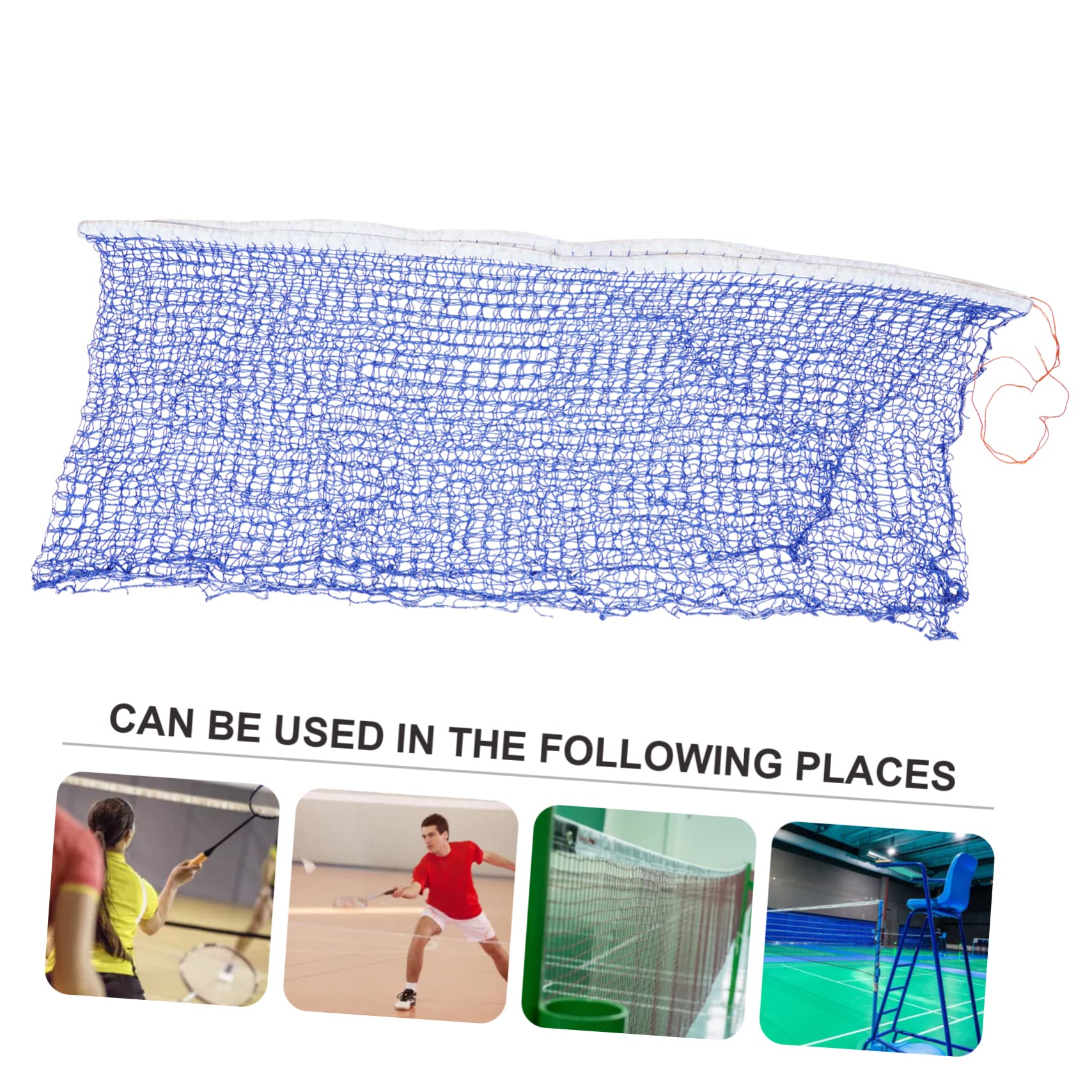 OSOLADY Badminton Net Replacement Fiber Stable Volleyball Net Portable Easy to Clean
