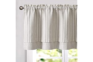 jinchan Linen Valance Curtain: Elevate Your Windows with Style