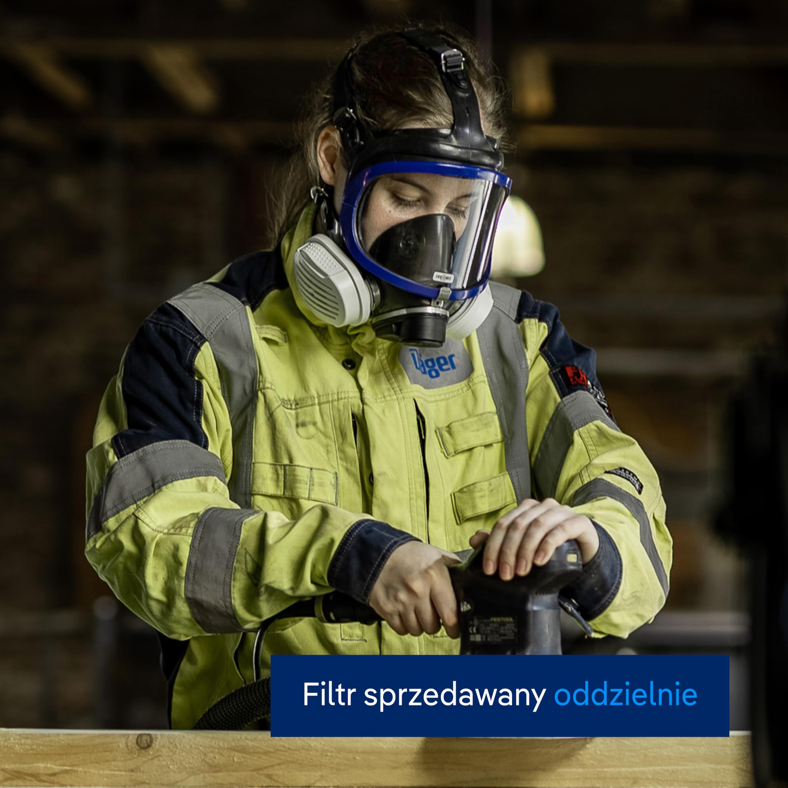 Dräger X-plore 5500 wysokiej jakości maska pełnotwarzowa z podwójnym | Połączeniem bagnetowym do zastosowań osobistych