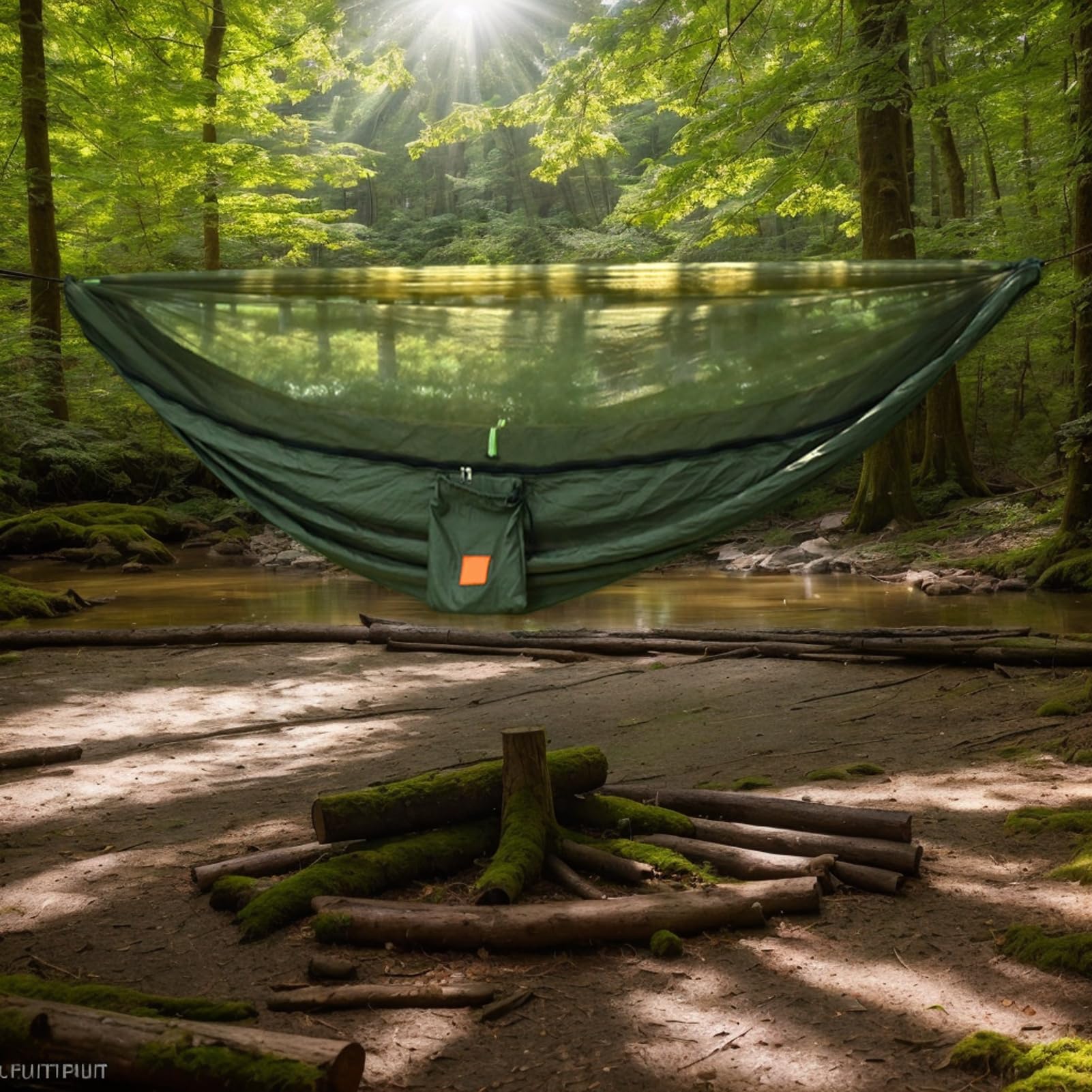 Hamac Portable Hamac de Camping Portable avec Moustiquaire Intégrée