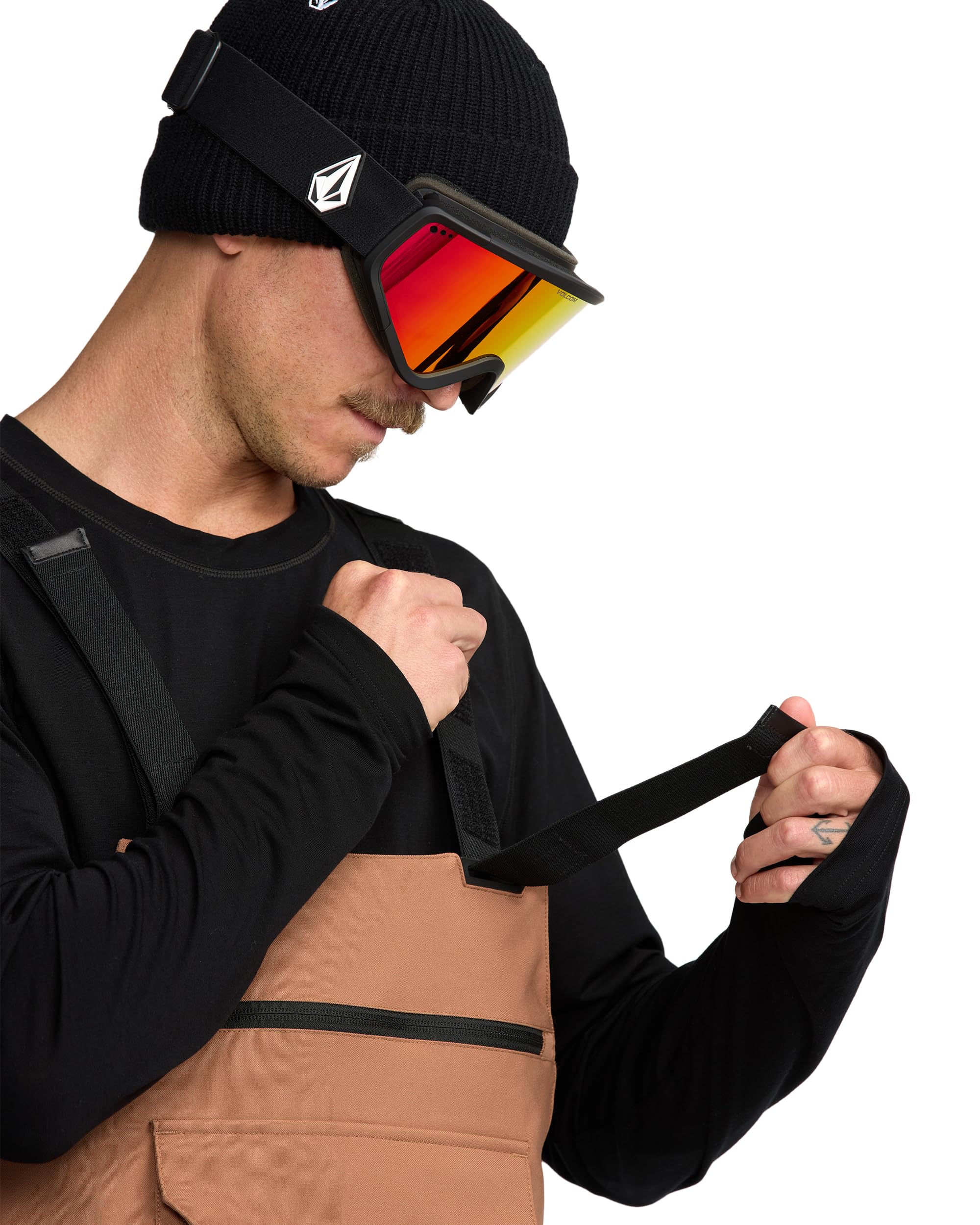 Volcom Pantaloni da Snowboard da Uomo Roan Bib – 15k Impermeabili 2 Strati Repreve Fibers