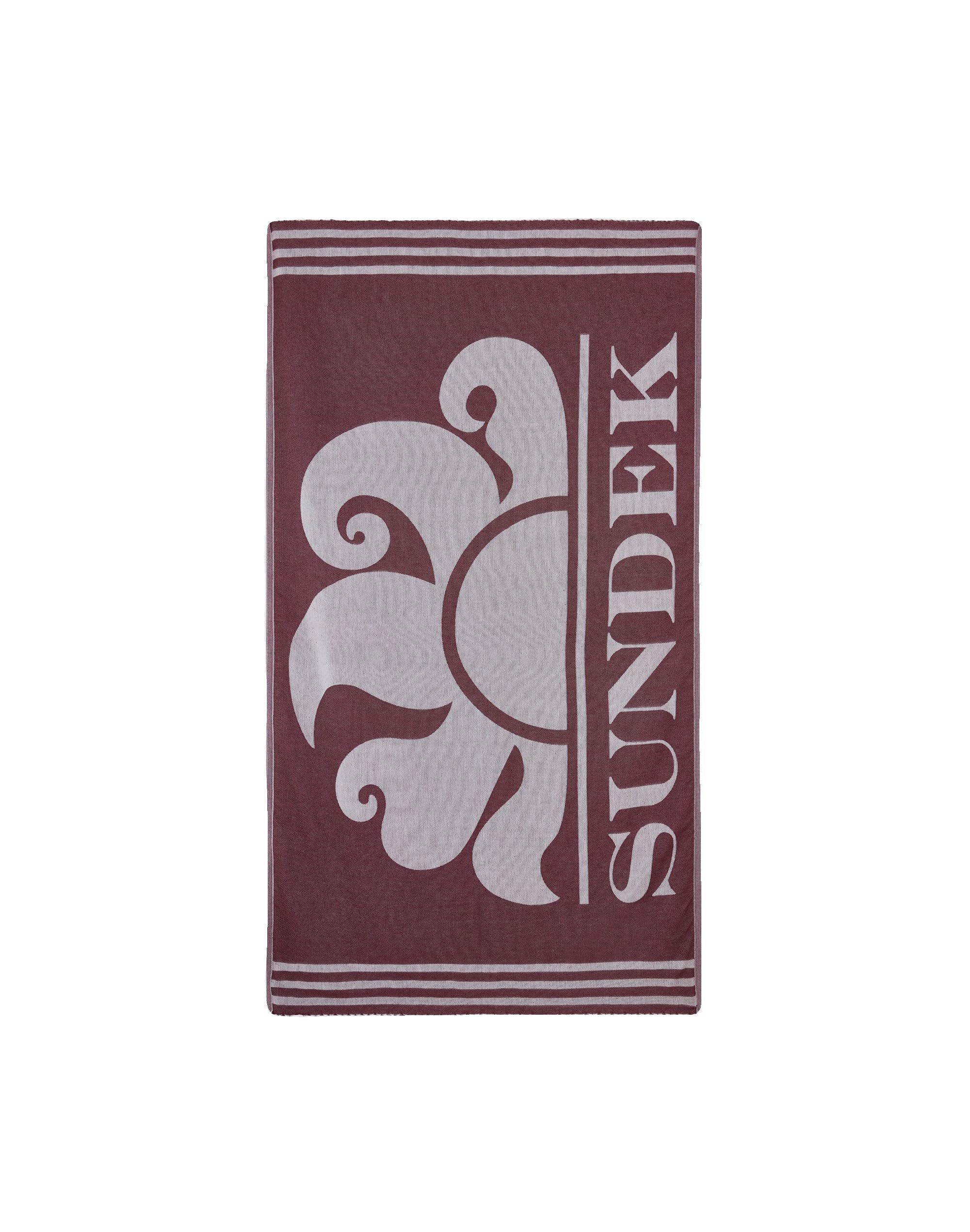 TELO MARE Uomo SUNDEK AM401ATC1000 KEY FOUTA TOWL A9000 DEEP SCARLET