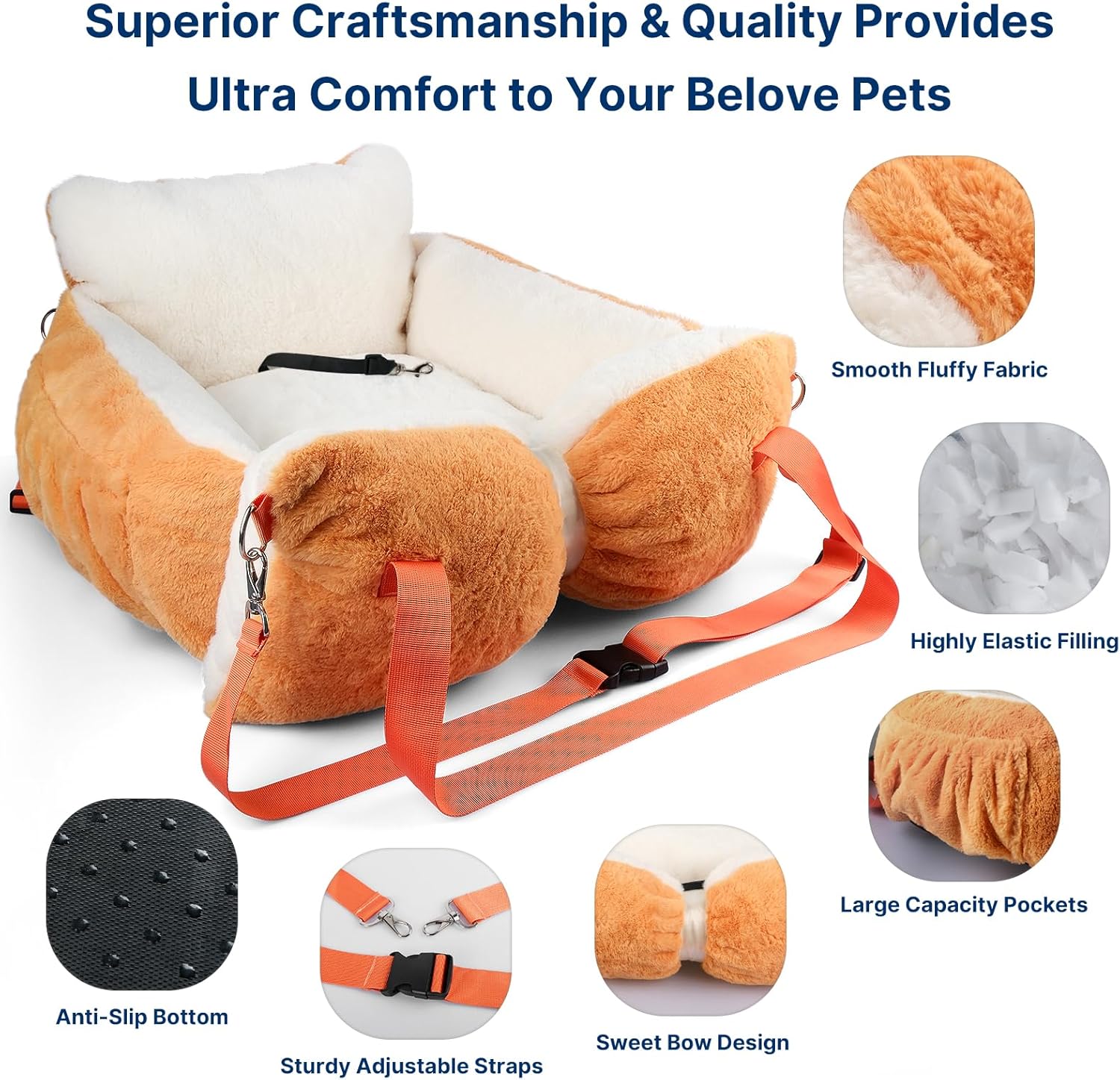 Cozy Comfort on the Go: Review of the Fuzzy Dog Bed Car Seat for Small Pets