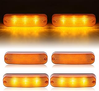 4Pcs LED Flashing Amber Cab Light AR60250 Compatible with John Deere Tractor 4040 4240 4440 4640 4030 4230 4430 4630 4640 4650 4755 4760 4840 4850 4955 4960 LED Warning Light