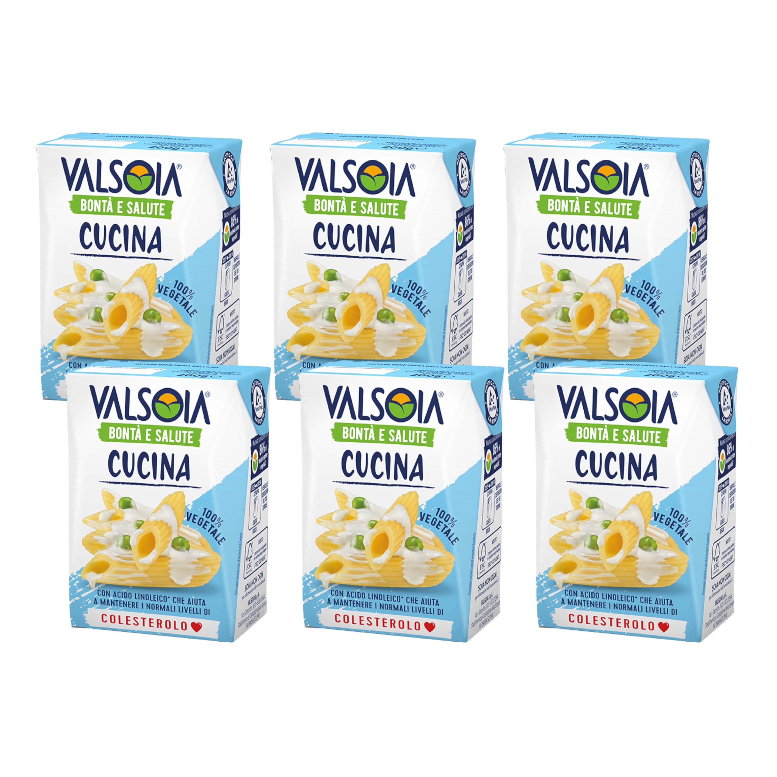 Valsoia Crema Condisoia Crema vegetal para cocinar 6 x 200 g