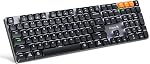 ProtoArc Wireless Mechanical Keyboard, K310 Pro Backlit Rechargeable Aluminum Keyboard, 2.4G+Dual Bluetooth, Linear Red Switches, Programmable Keys, Low Profile Keys, Full Size, Multi-Device