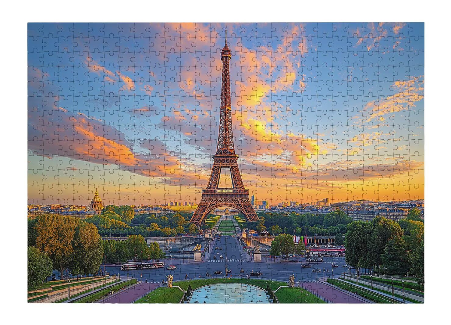 Puzzle 1000 Pezzi, Puzzle Parigi per Adulti, 70x50cm, Compact Box -4488