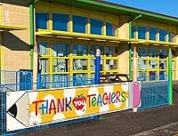 Vista 2 de Nepnuser Cartel de agradecimiento a los maestros para la semana de agradecimiento a los profesores, decoración de fiesta, escuela, aula, grande