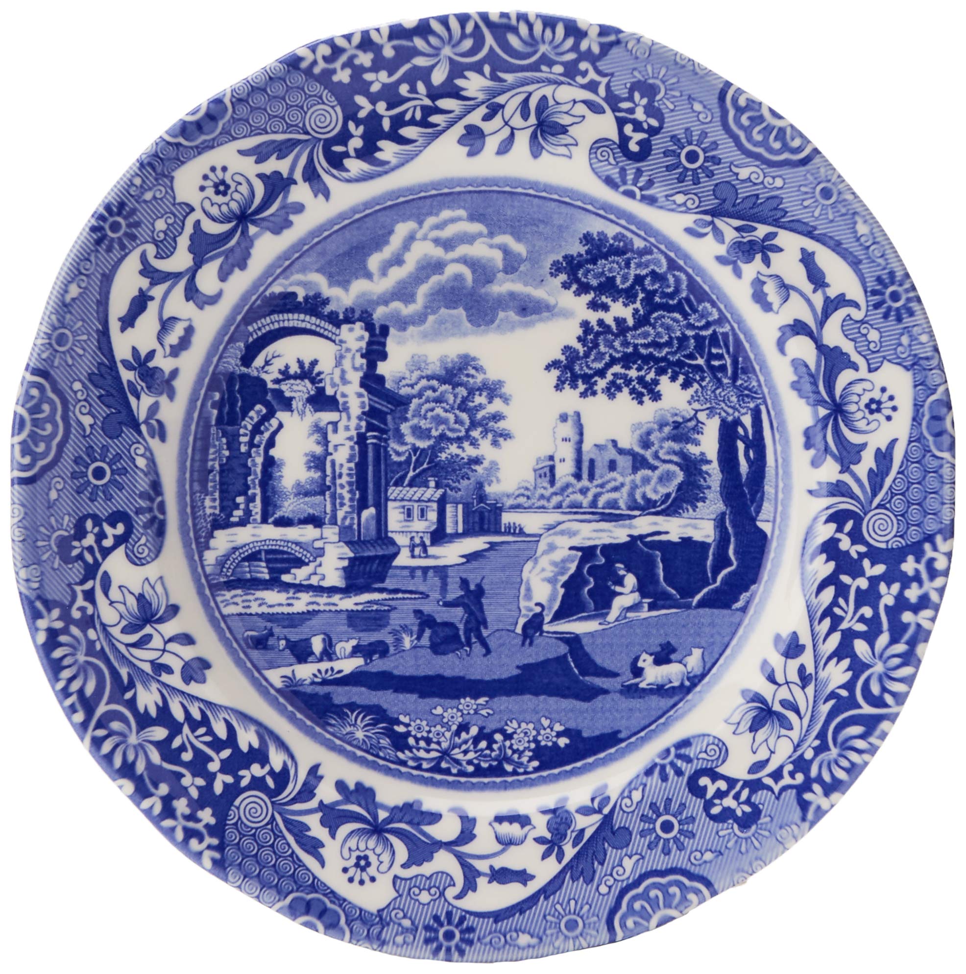 Spode Blue Italian 12 Piece Dinnerware Set - Earthenware Plates