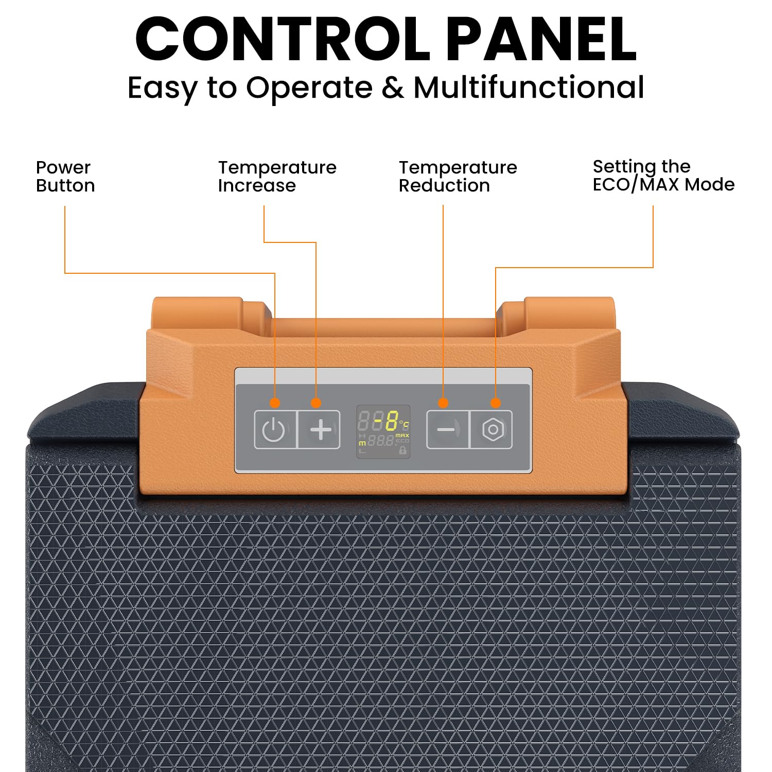 Nevera Portatil 40 Litros Nevera Portátil de Compresor 20°C a -20°C Doble Zona Nevera de Coche, Control de APP, 12/24V DC, 100-240V AC, Para Coche, Camión, Barco, Viajes, Hogar
